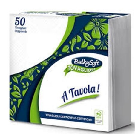 Bulky tovaglioli 38x38 50 pz 2 veli | Starclean