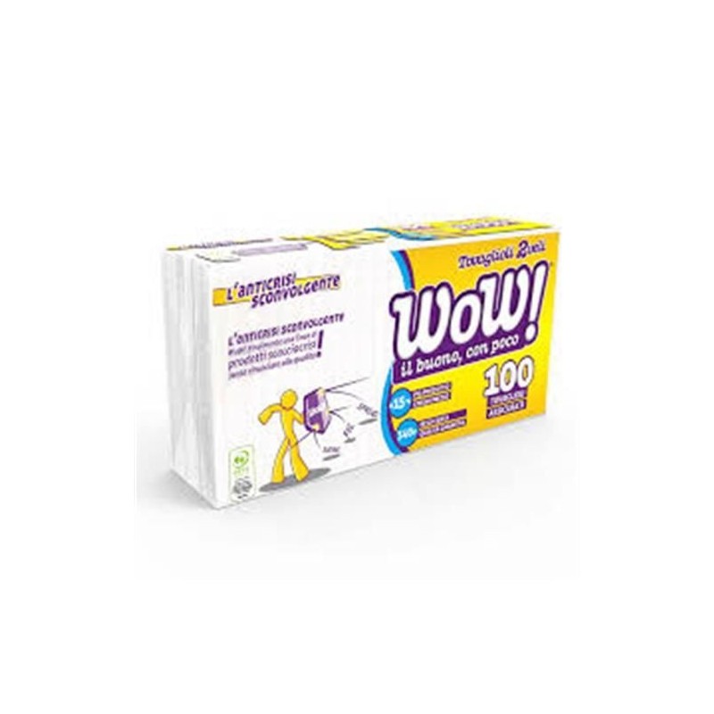 Wow tovaglioli 80 pz 33x33 2 veli | Starclean