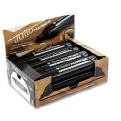 Tratto marker punta tonda nero | Starclean