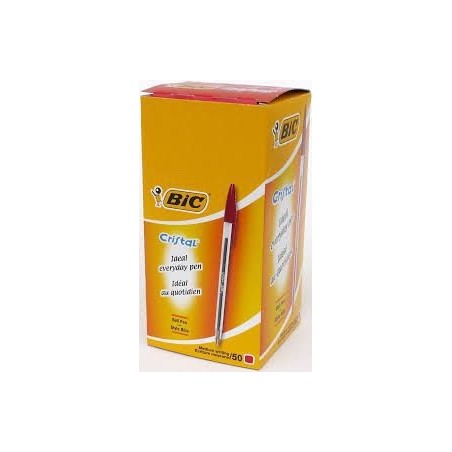 BIC penne cristal RED 50 pz | Starclean