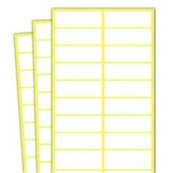Targhette bianche adesive 10x5 cm 30 pz | Starclean