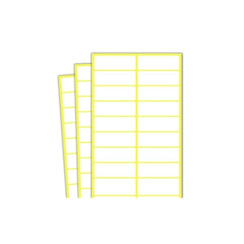 Targhette bianche adesive 10x5 cm 30 pz | Starclean
