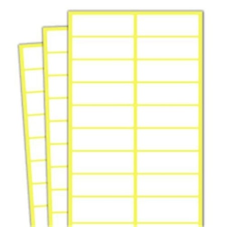 Targhette bianche adesive 10x5 cm 30 pz | Starclean