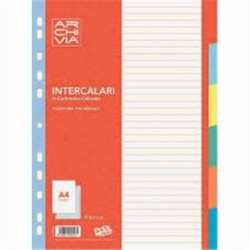 Divisore IN cartoncino 6 tasti A4 | Starclean