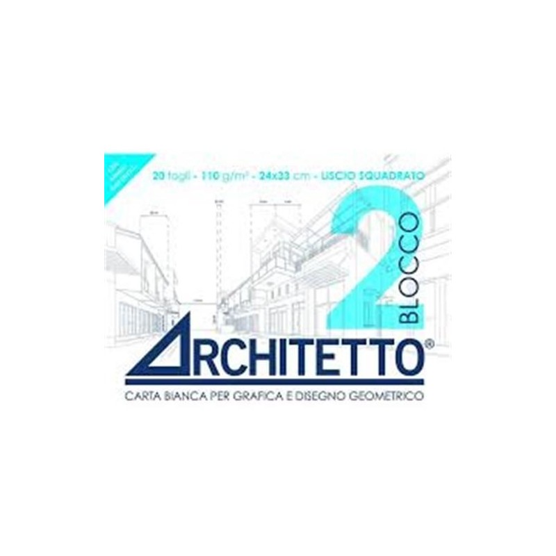 Blocco architetto F2 riquadrato 24x33 | Starclean