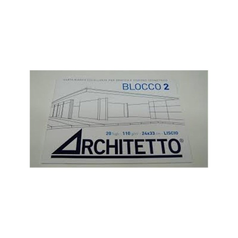 Blocco architetto F2 liscio 24x33 | Starclean