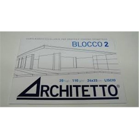 Blocco architetto F2 liscio 24x33 | Starclean