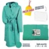 Accappatoio microfibra donna verde acqua | Starclean