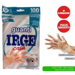 Guanti monouso IRGE 100pz hdpe TU | Starclean