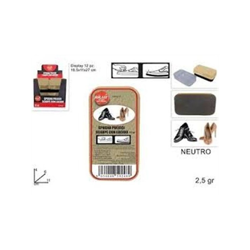 Spugna pulisci scarpe neutro ART 177 | Starclean