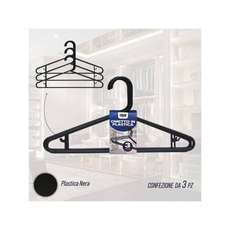 CDG OMETTI PLASTICA 3PZ 39X20CM 69GR