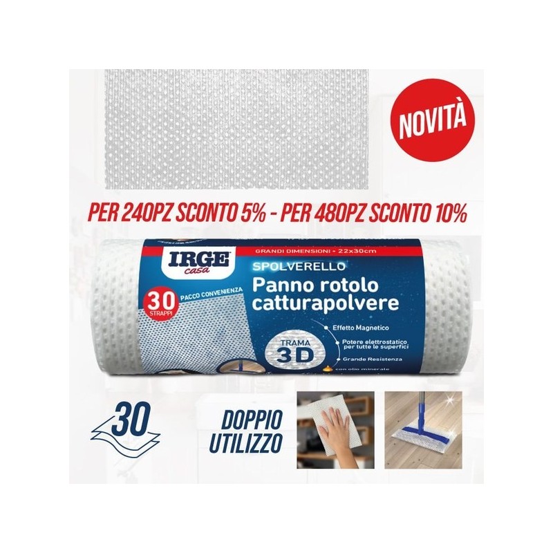 ABE ROTOLO PANNO CATT.POLVERE 30PZ 22X30