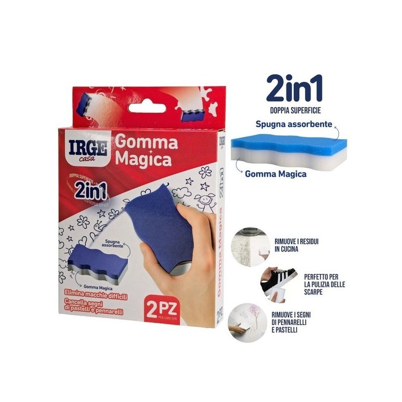 ADD GOMMA MAGICA 2IN1 IRGE 2pz 13x7x2,5c