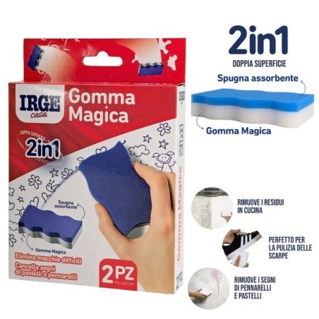ADD GOMMA MAGICA 2IN1 IRGE 2pz 13x7x2,5c