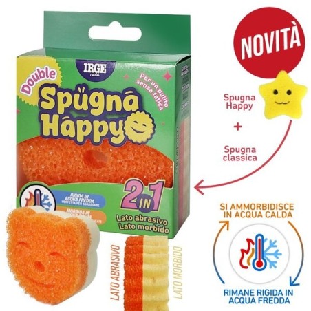 AEB SPUGNA HAPPY DOUBLE 10X10X4CM