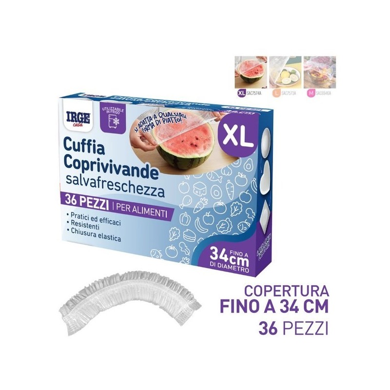 BHQ CUFFIA COPRIVIVANDE 36PZ TG XL