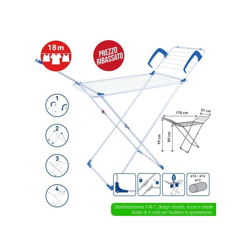 Stendino 4in1 18 metri | Starclean