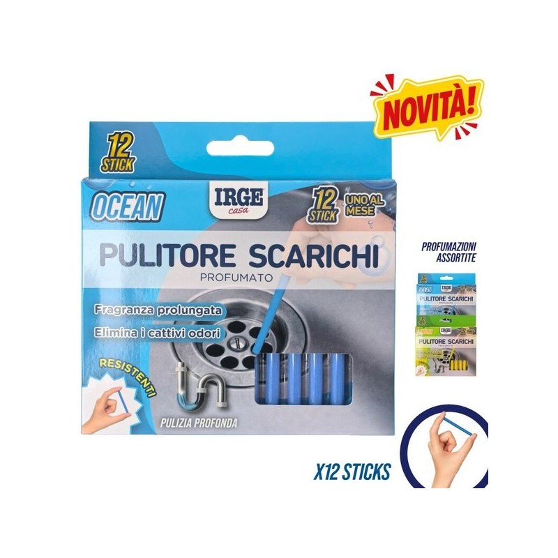 CBA PULITORE SCARICHI 12PZ LEMON OCEAN