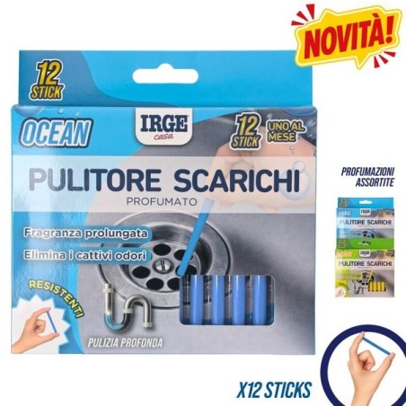 CBA PULITORE SCARICHI 12PZ LEMON OCEAN