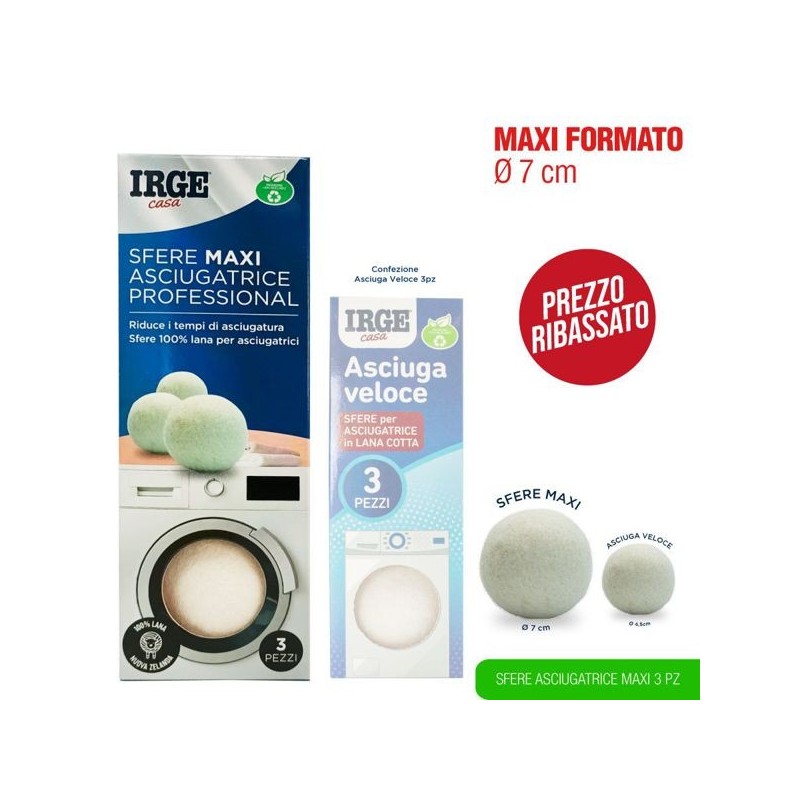 Sfere asciugatrice maxi 3 pz | Starclean