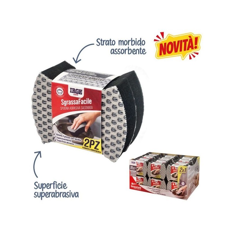 AFI SPUGNA SGRASSAFACILE SAGOMATA 2PZ