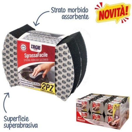 AFI SPUGNA SGRASSAFACILE SAGOMATA 2PZ