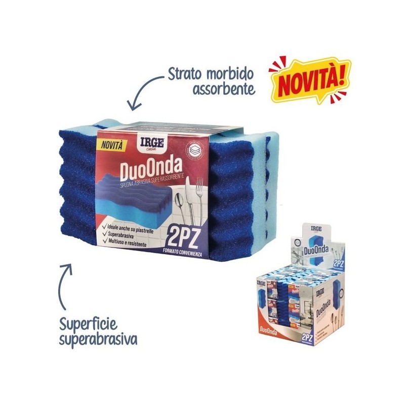 AFI SPUGNA DUO ONDA 2PZ 10X6X2,5CM