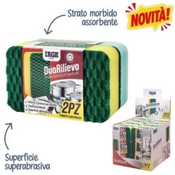 AFI SPUGNA DUO RILIEVO 2PZ 11X7X3CM