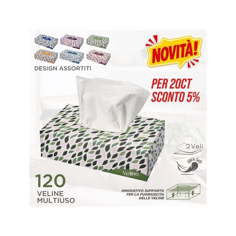 CDC BOX VELINE 120PZ 2VELI foglie