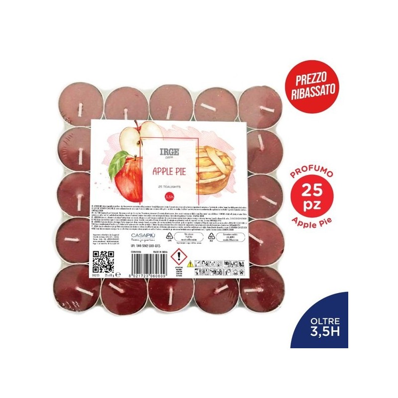 FBV CANDELA 25 TEALIGHTS APPLE PIE