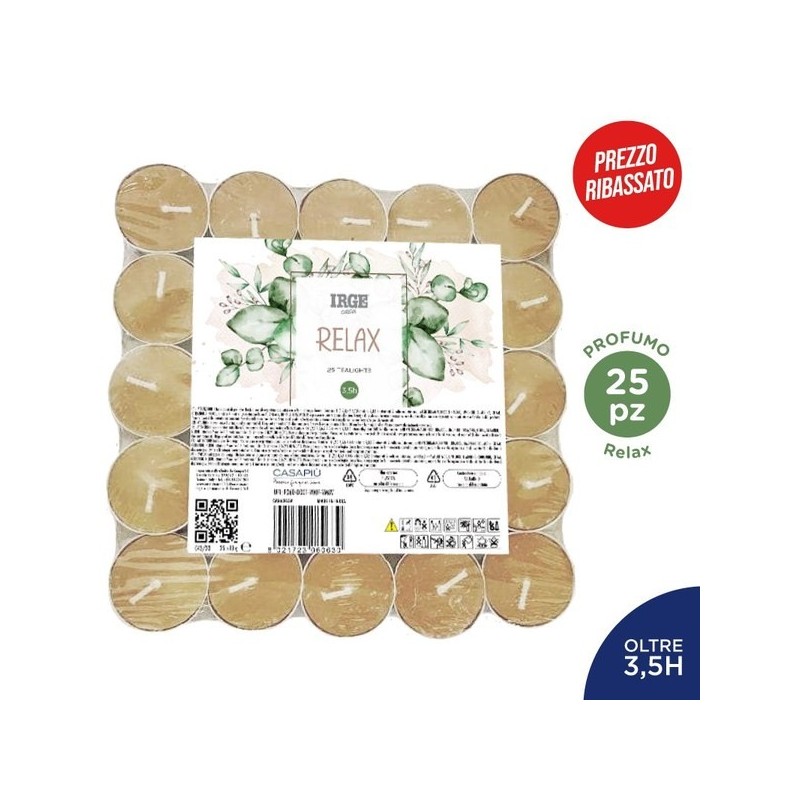 FBT CANDELA 25 TEALIGHTS RELAX