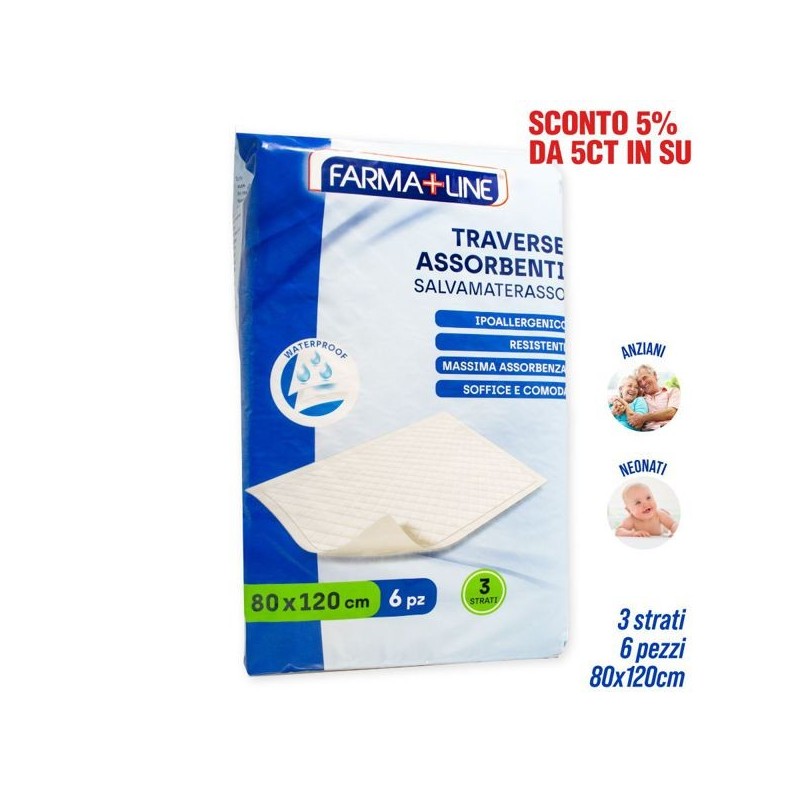 ABV TRAVERSE IGIENICHE 80x120cm 6PZ