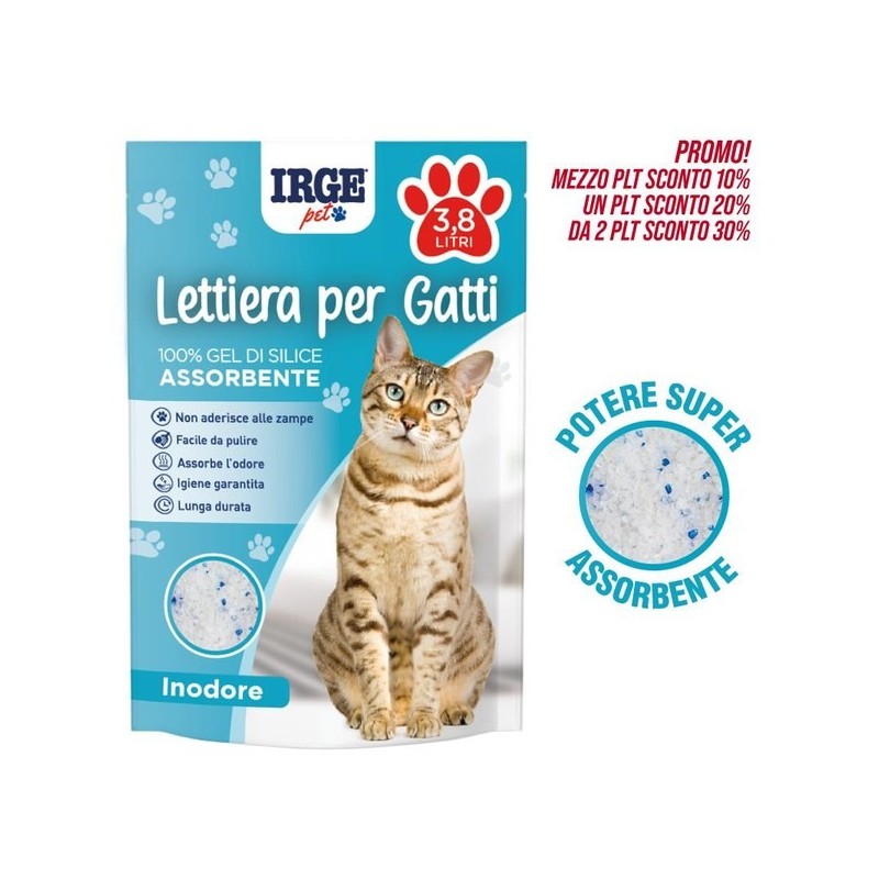 ABC LETTIERA GATTI GEL DI SILICE 3,8L