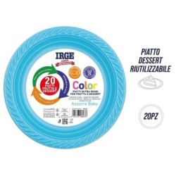 CFC PIATTI DESSERT AZZURRO BABY 20 PZ