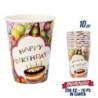 ABC BICCHIERI 10PZ BUON COMPLEANNO BIMBA