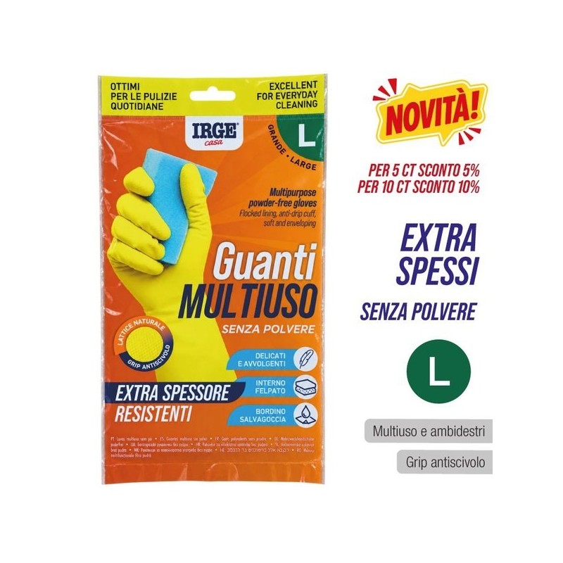 ADC GUANTI PIATTI ANTISCIVOLO EXTRA L