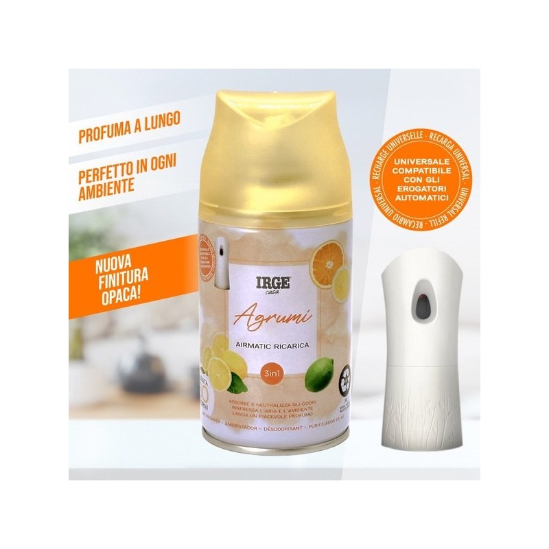 BEE DEO IRGE 250 ML AGRUMI AUTOMATI REF