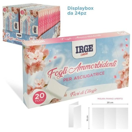 Fogli prof ammor asciuga 20pz fiori | Starclean