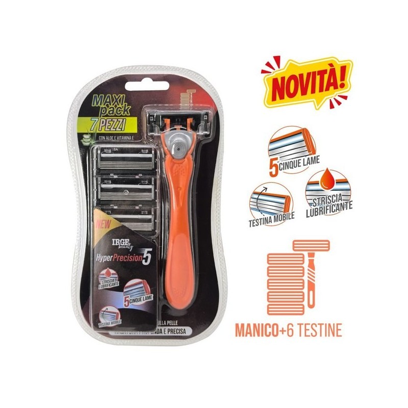 CEC RASOIO 5LAME UOMO 1MANICO+6REFILL