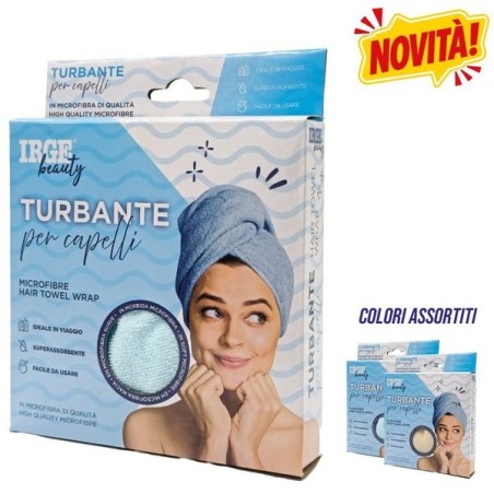 BMI TURBANTE CAPELLI MICROFIBRA 65X25CM
