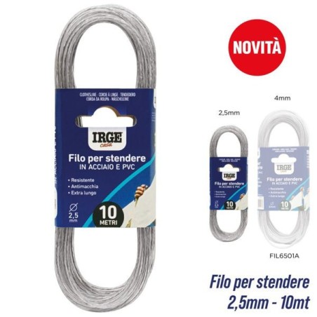 Stendibiancheri acciaio 10 m 2,5mm | Starclean