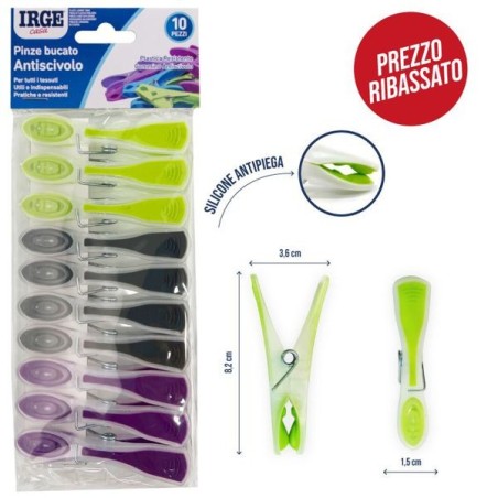 Pinze bucato antiscivolo 10 pz | Starclean