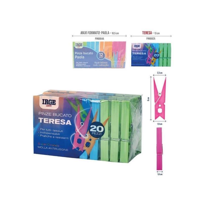 Pinze bucato IRGE teresa 20pz | Starclean