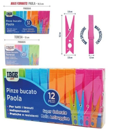 Pinze bucato IRGE paola 12pz | Starclean
