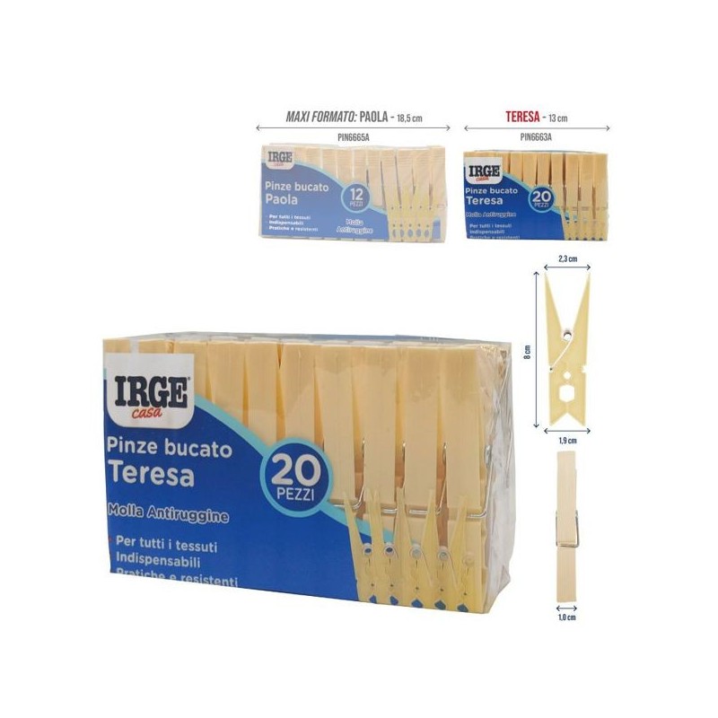Pinze bucato IRGE teresa 20pz | Starclean
