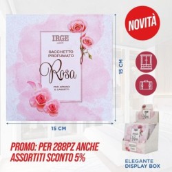 Sacchetto profumato 15x15cm rosa | Starclean