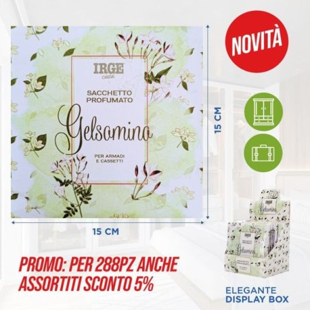 Sacchetto profumato 15x15cm gelsomin | Starclean