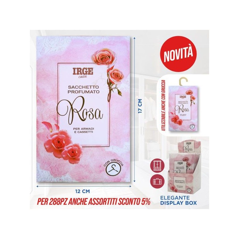 Sacchetto profumato con gancio rosa | Starclean