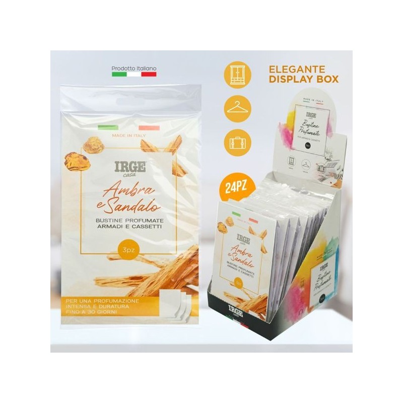 Bustine profum 3 pz IRGE ambra E | Starclean