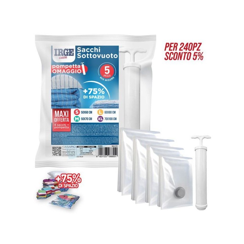 SET sacchi sottovuoto con pompetta | Starclean